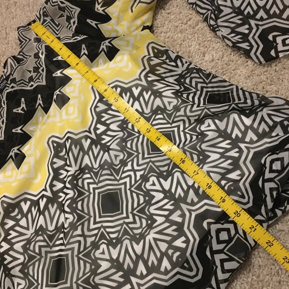 Alfani Modern Retro Trippy Print Bell Sleeve Cover Top & Cami - Picture 15 of 16